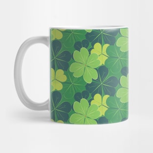 Green Shamrock leaves Mug